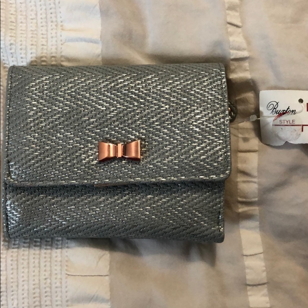 Buxton | Metallic Silver & Rose Gold Wallet
